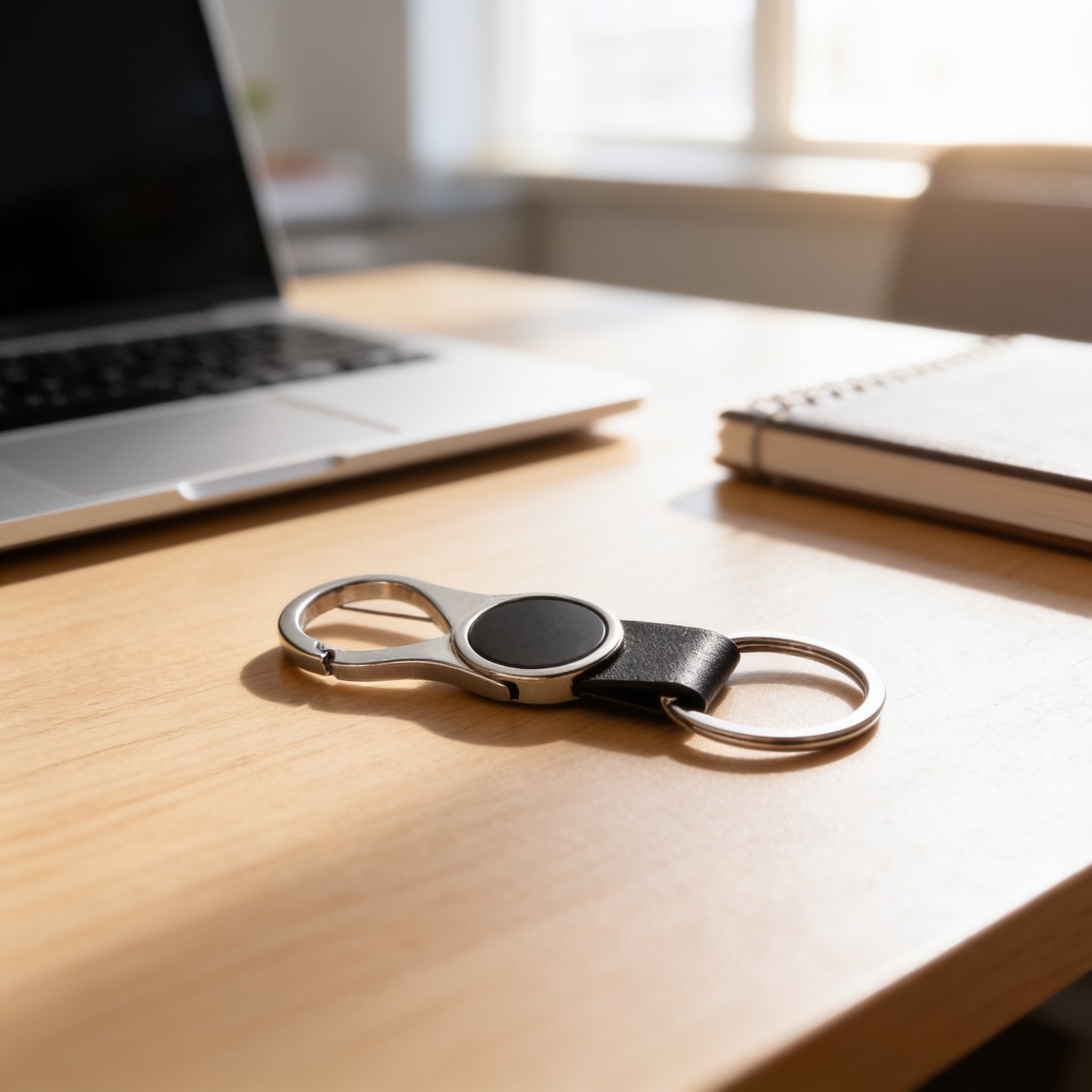 Round Hanging Metal Keychain — corporate gift with your logo | ZYFTT