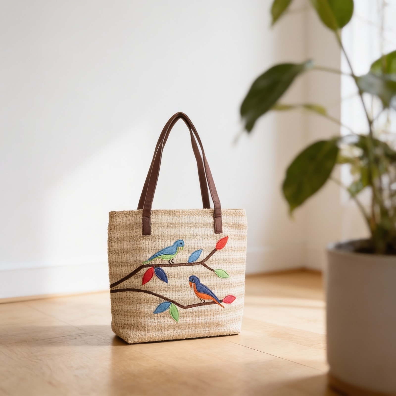 Hand Bag for Ladies Long Jute Bag for College Girls — corporate gift with your logo | ZYFTT