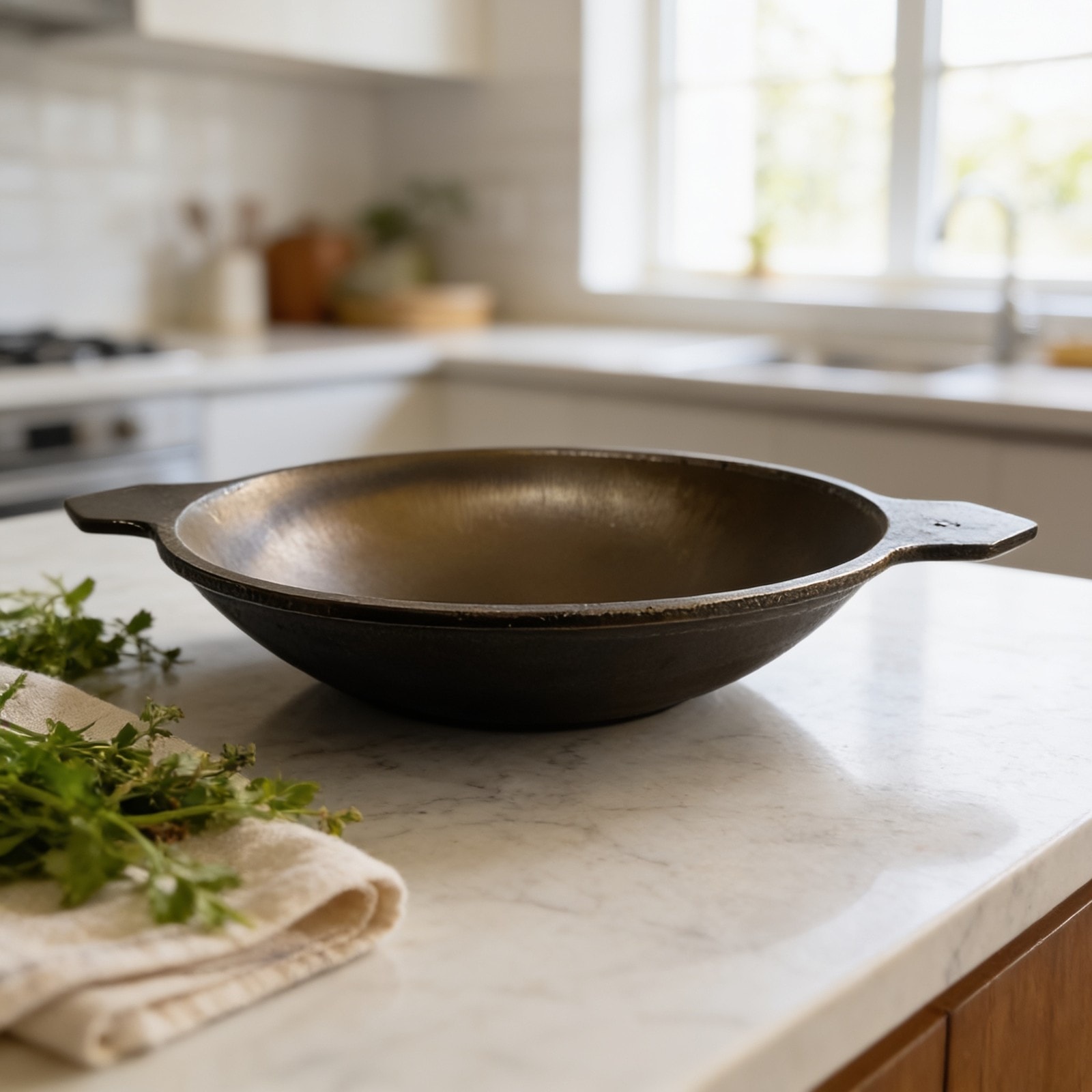 Super Smooth Cast Iron Appam Pan 22cm — corporate gift with your logo | ZYFTT