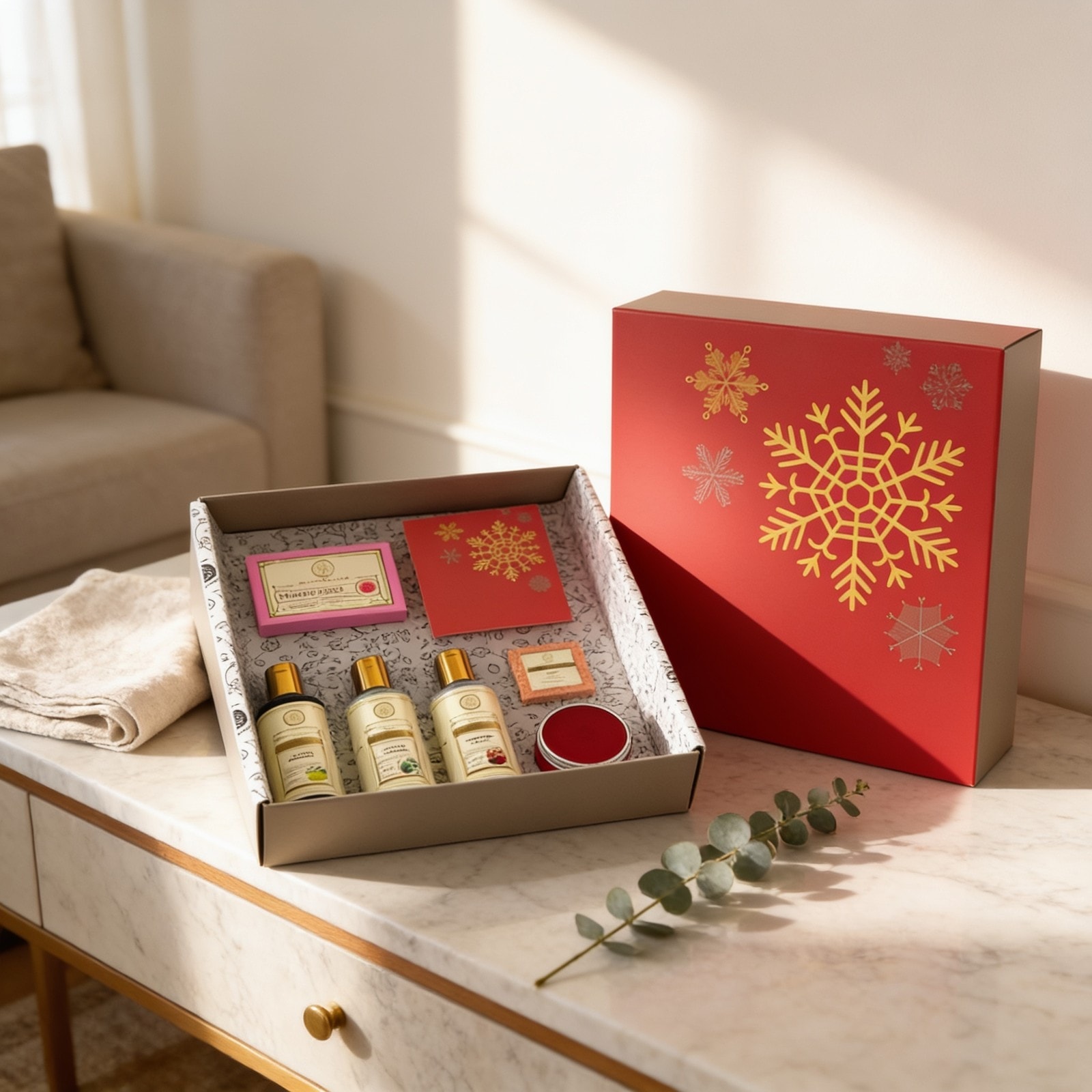 Khadi Natural Merry Gift Pack — corporate gift with your logo | ZYFTT