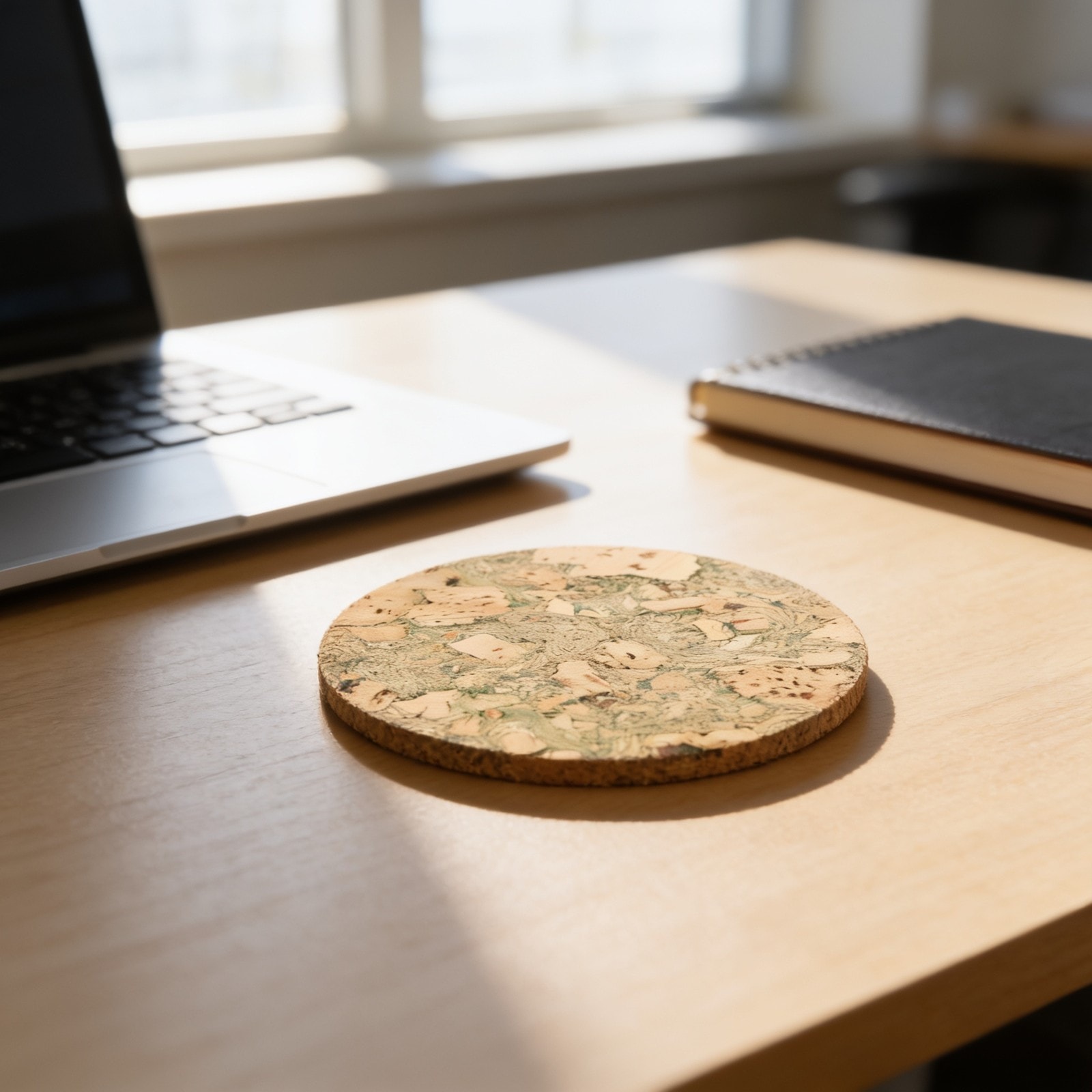 Coaster Olive Single Side Veneer — corporate gift with your logo | ZYFTT