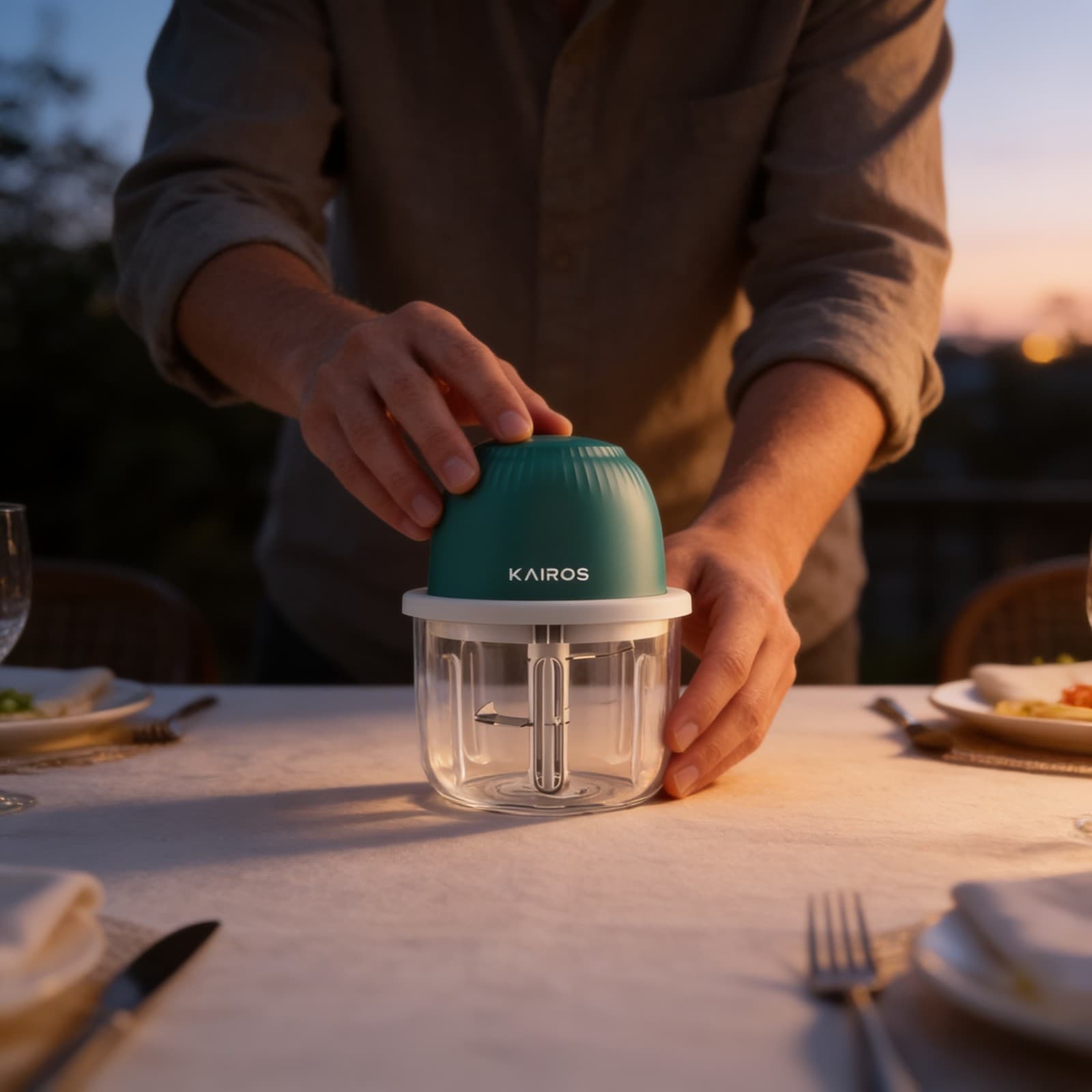 Chop Mate Mini Rechargeable Chopper 350 ML Glass Bowl alternate