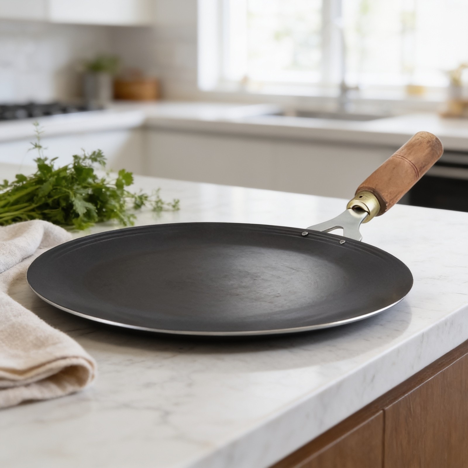 100% Pure Sheet Iron Tawa 24.5cm — corporate gift with your logo | ZYFTT