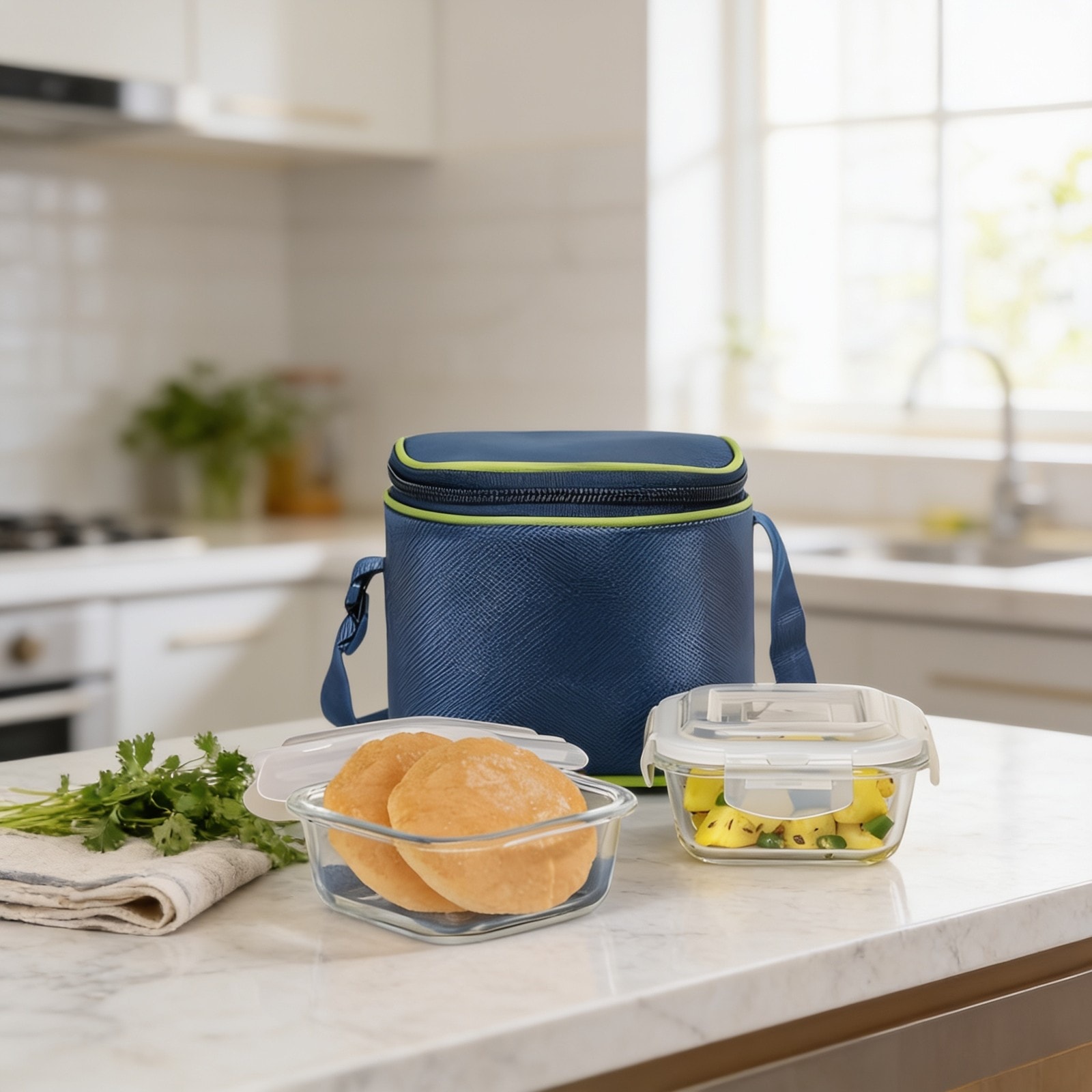 Borosil Microwavable Glass Lunch Box-2pc — corporate gift with your logo | ZYFTT