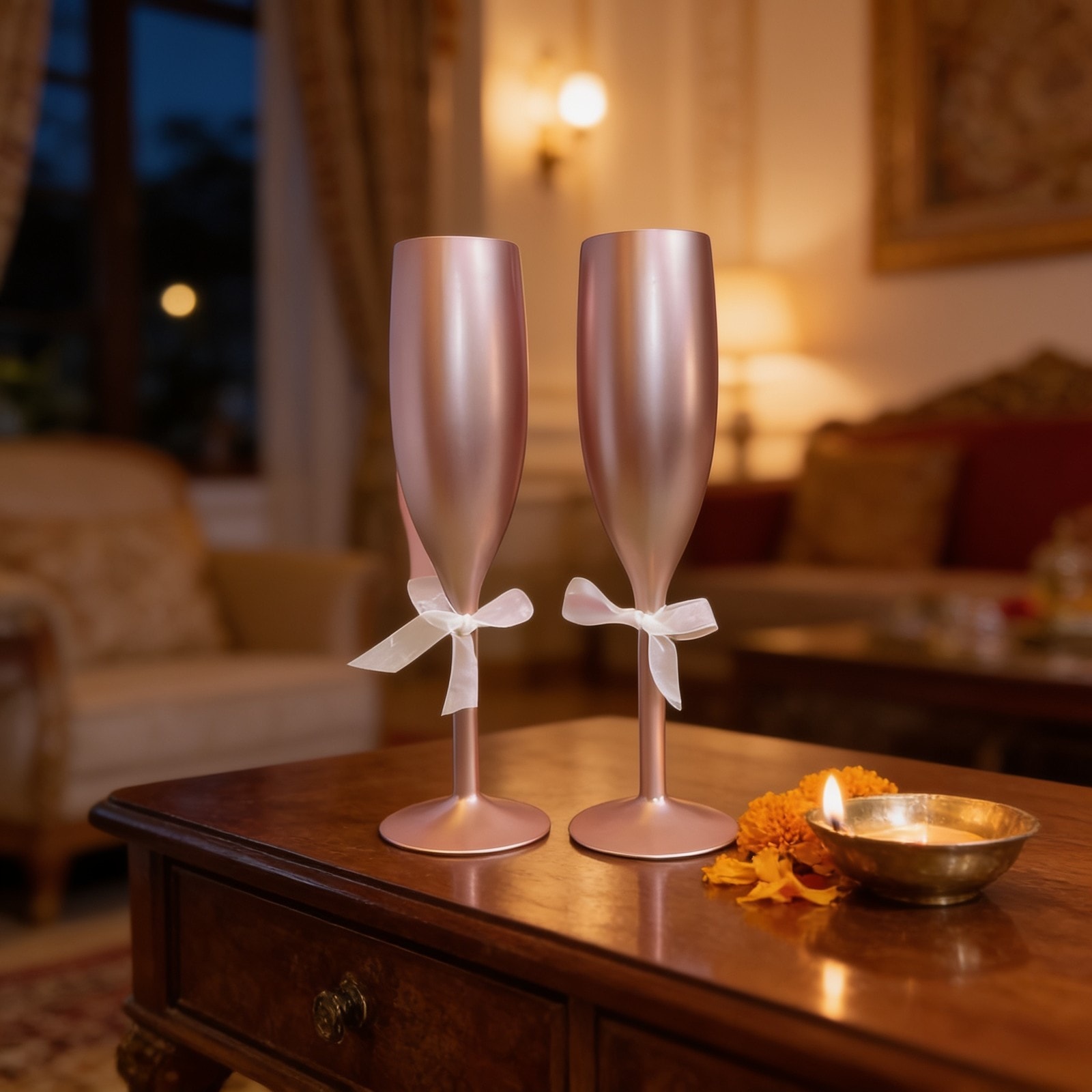 Flute Glasses — corporate gift with your logo | ZYFTT