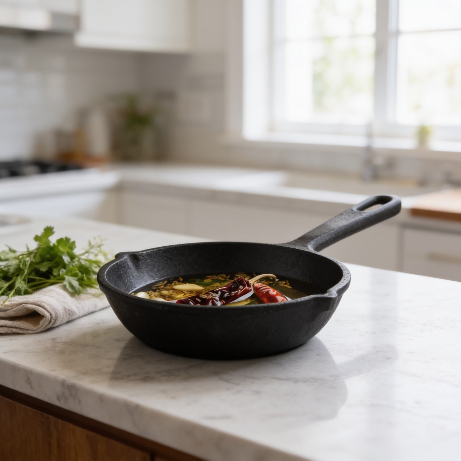Cast Iron Tadka Pan, Pre-seasoned, Natural Nonstick — corporate gift with your logo | ZYFTT