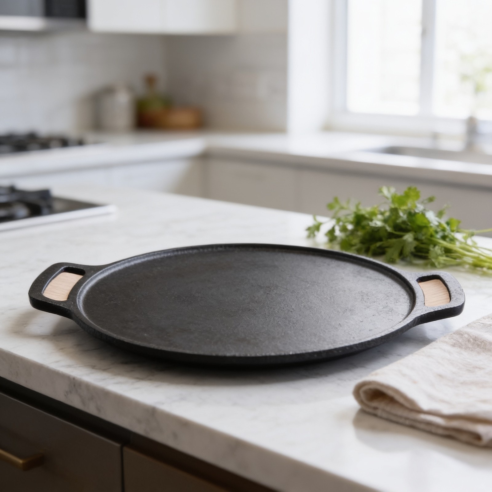 Cast Iron Roti/Dosa Tawa 30cm — corporate gift with your logo | ZYFTT