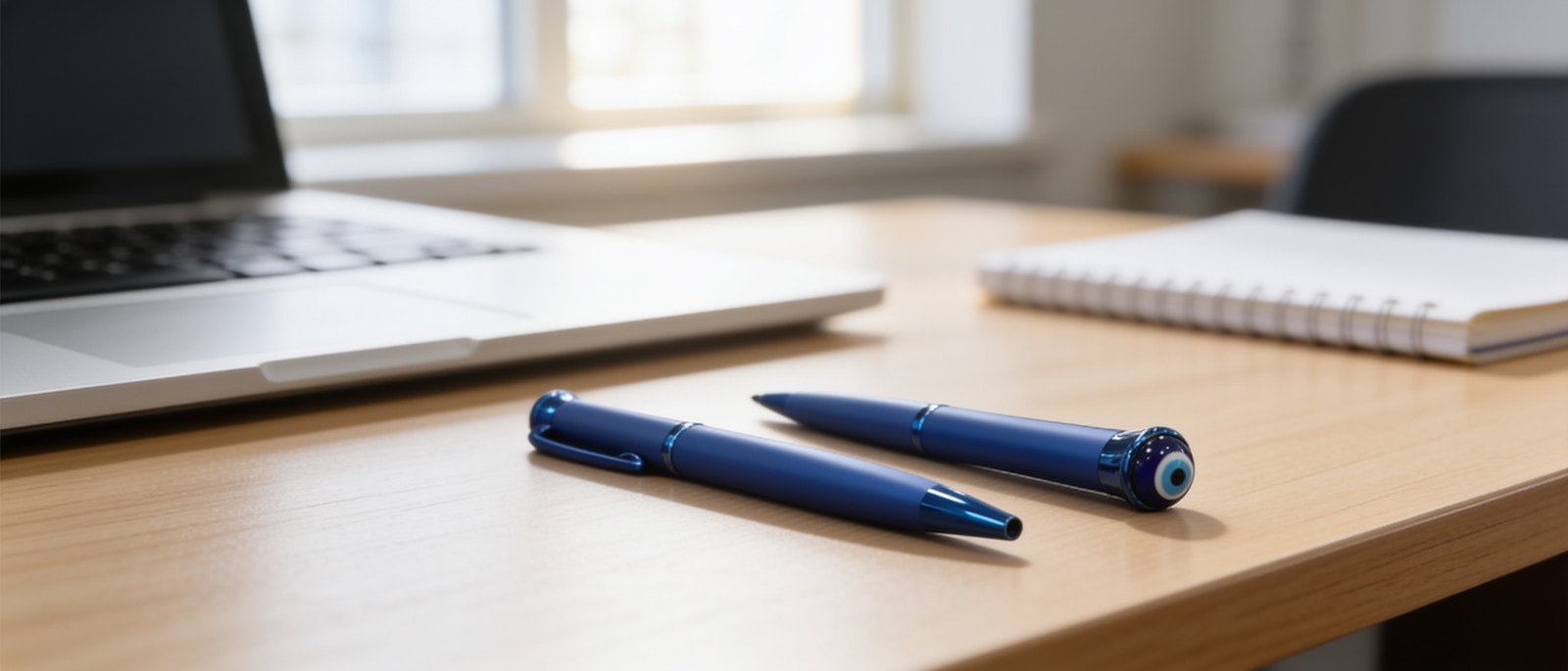 Talisman Metal Pen With Turkish Evil Eye — corporate gift with your logo | ZYFTT