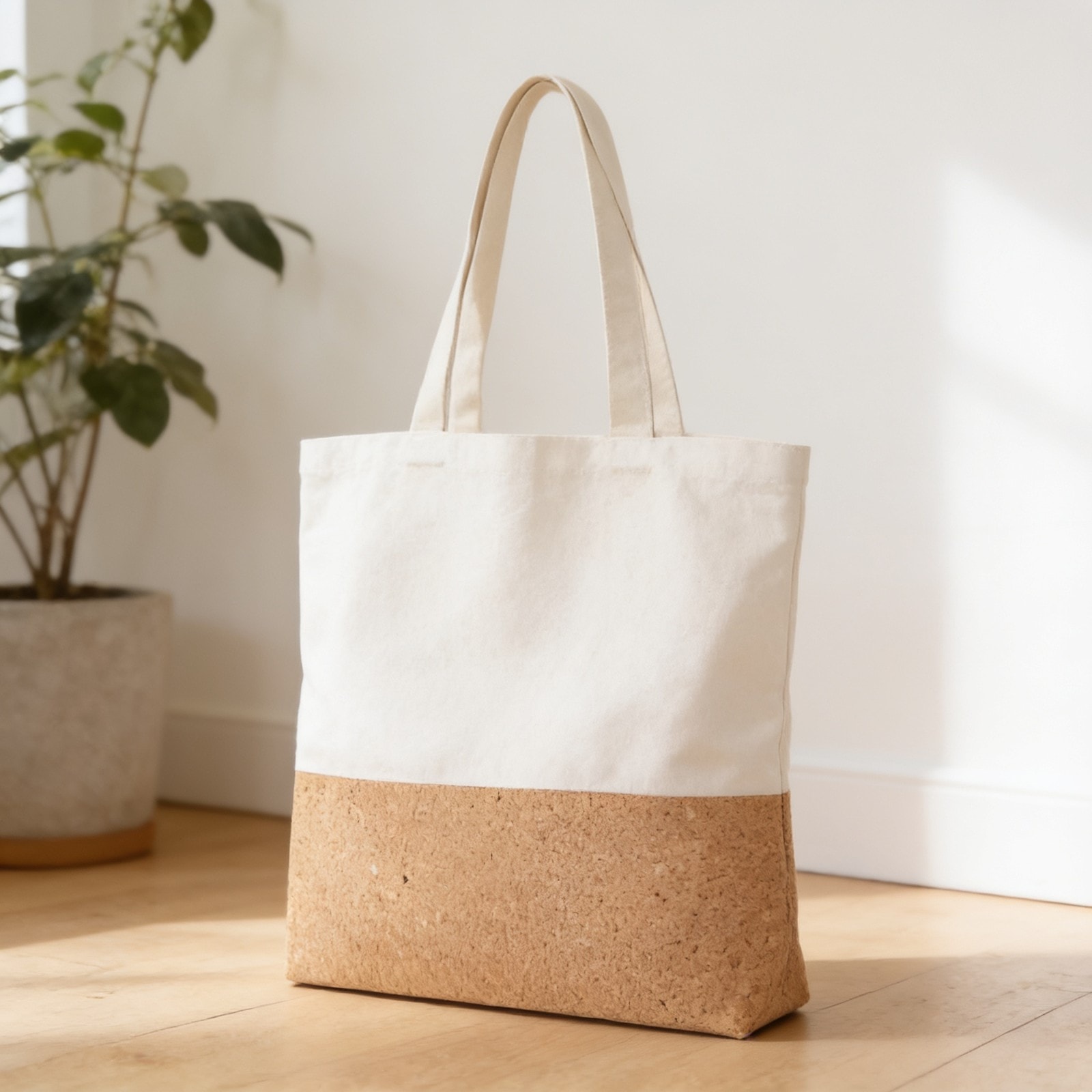 Cork & Canvas White Bag — corporate gift with your logo | ZYFTT