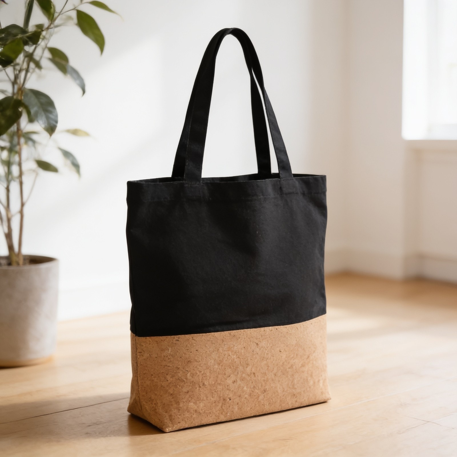 Cork & Canvas Black Bag — corporate gift with your logo | ZYFTT