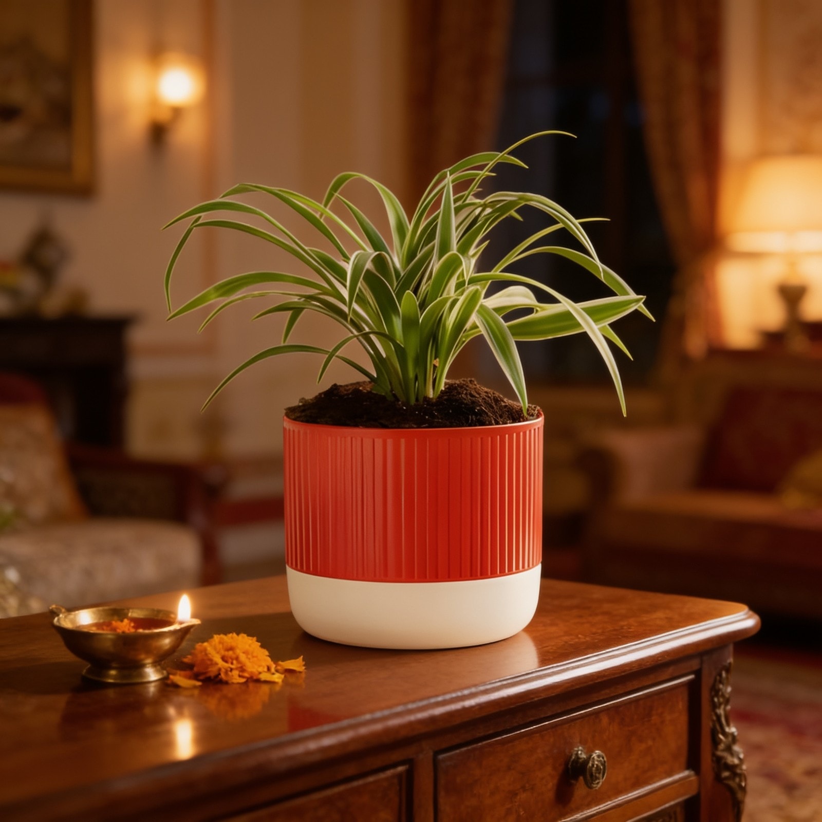 Spider Plant With Mylo Planter-Small Size — corporate gift with your logo | ZYFTT