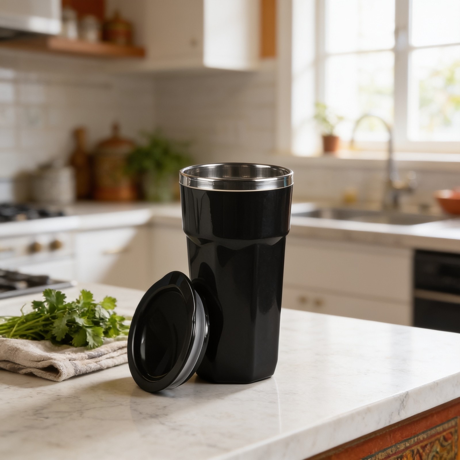 Rustic Stainless Steel Travel Mug 400ml — corporate gift with your logo | ZYFTT