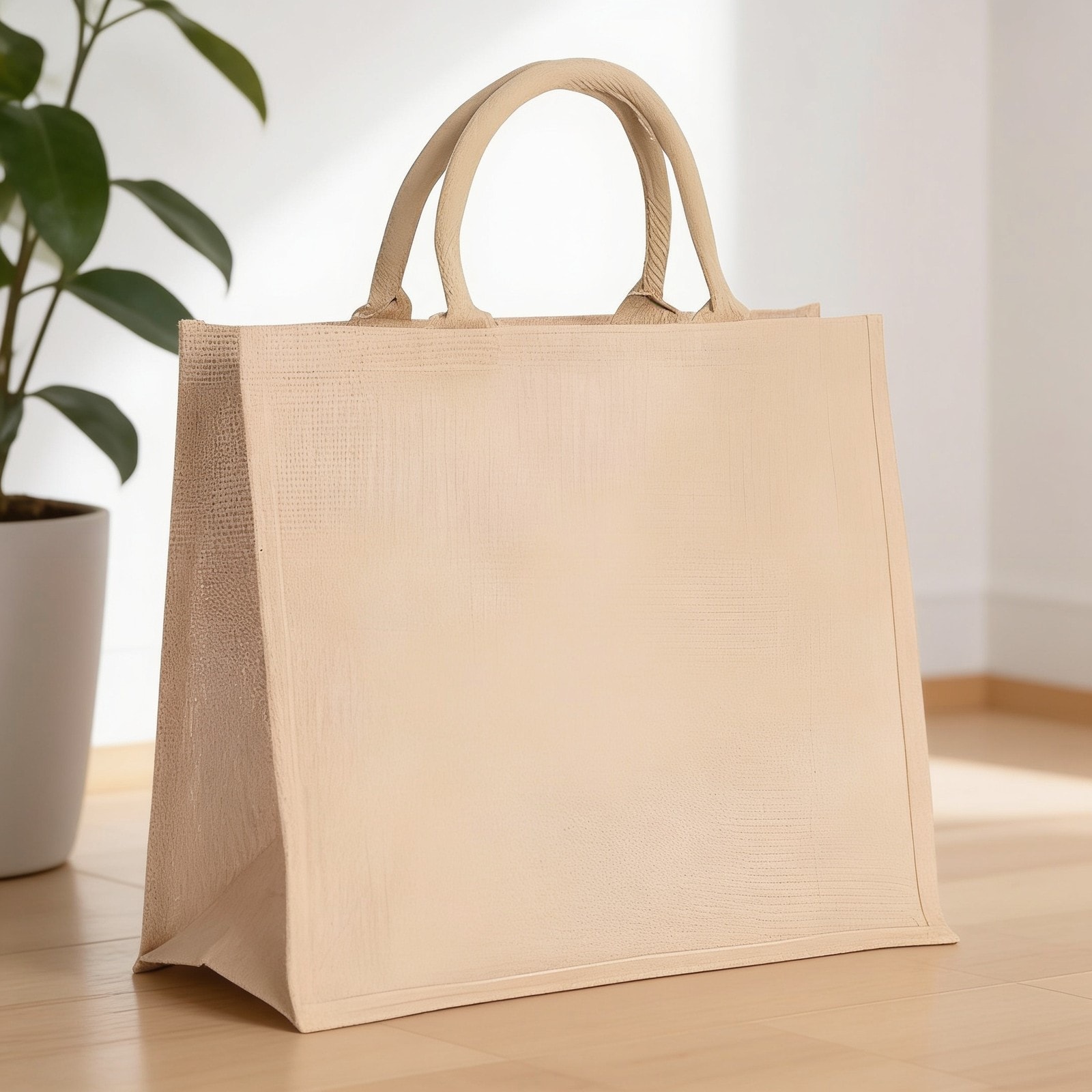 Brown Printed Jute Bag — corporate gift with your logo | ZYFTT