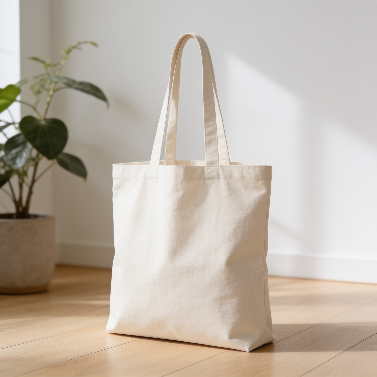 Plain White Canvas Bag — corporate gift with your logo | ZYFTT