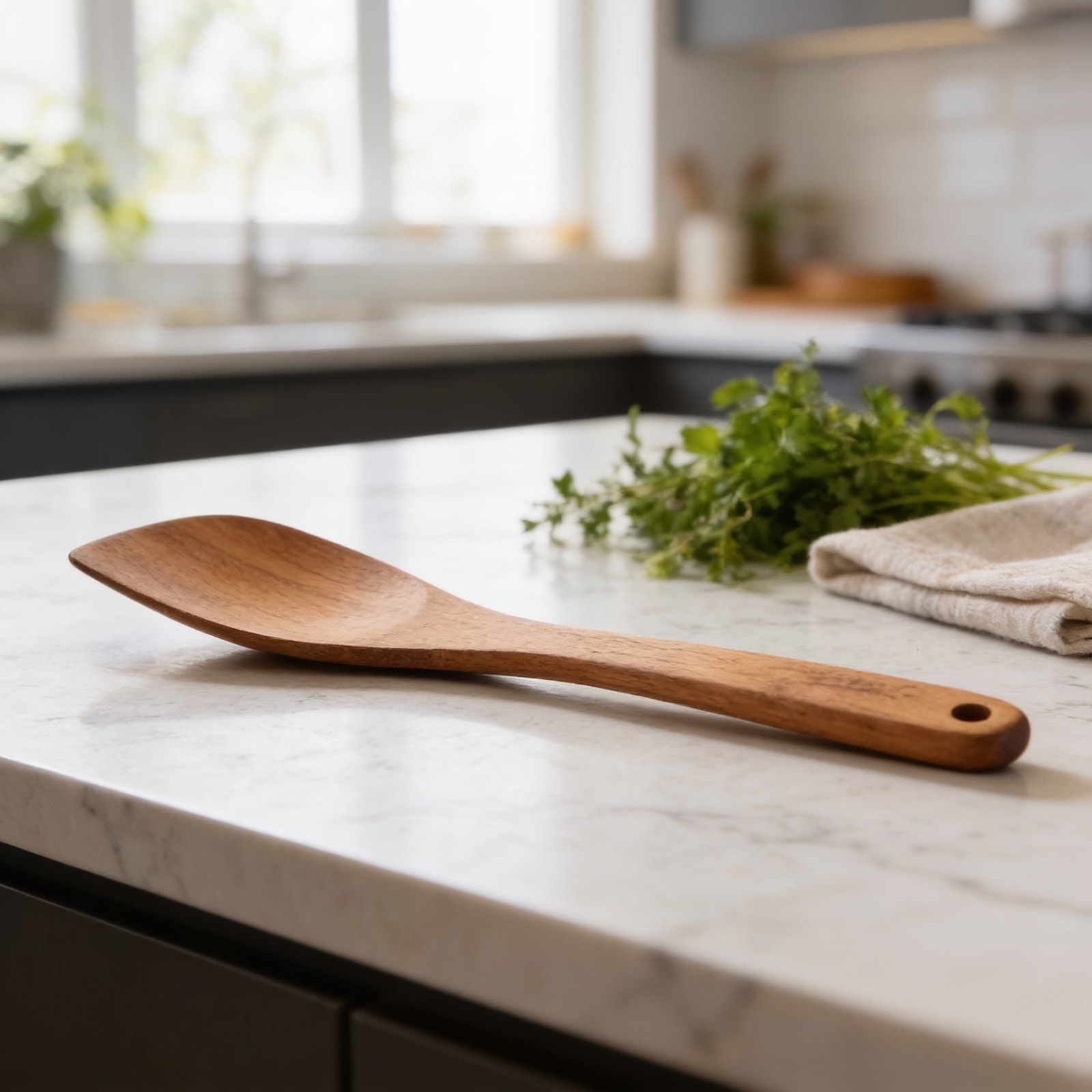 Neem Wood Cooking Spoon 27cm — corporate gift with your logo | ZYFTT