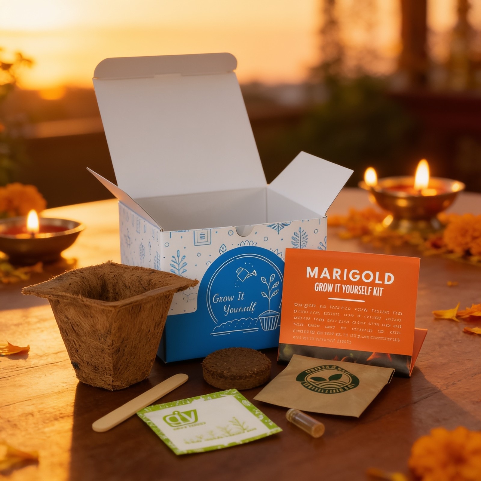 Grow Solo Square (Giy Kit) — corporate gift with your logo | ZYFTT
