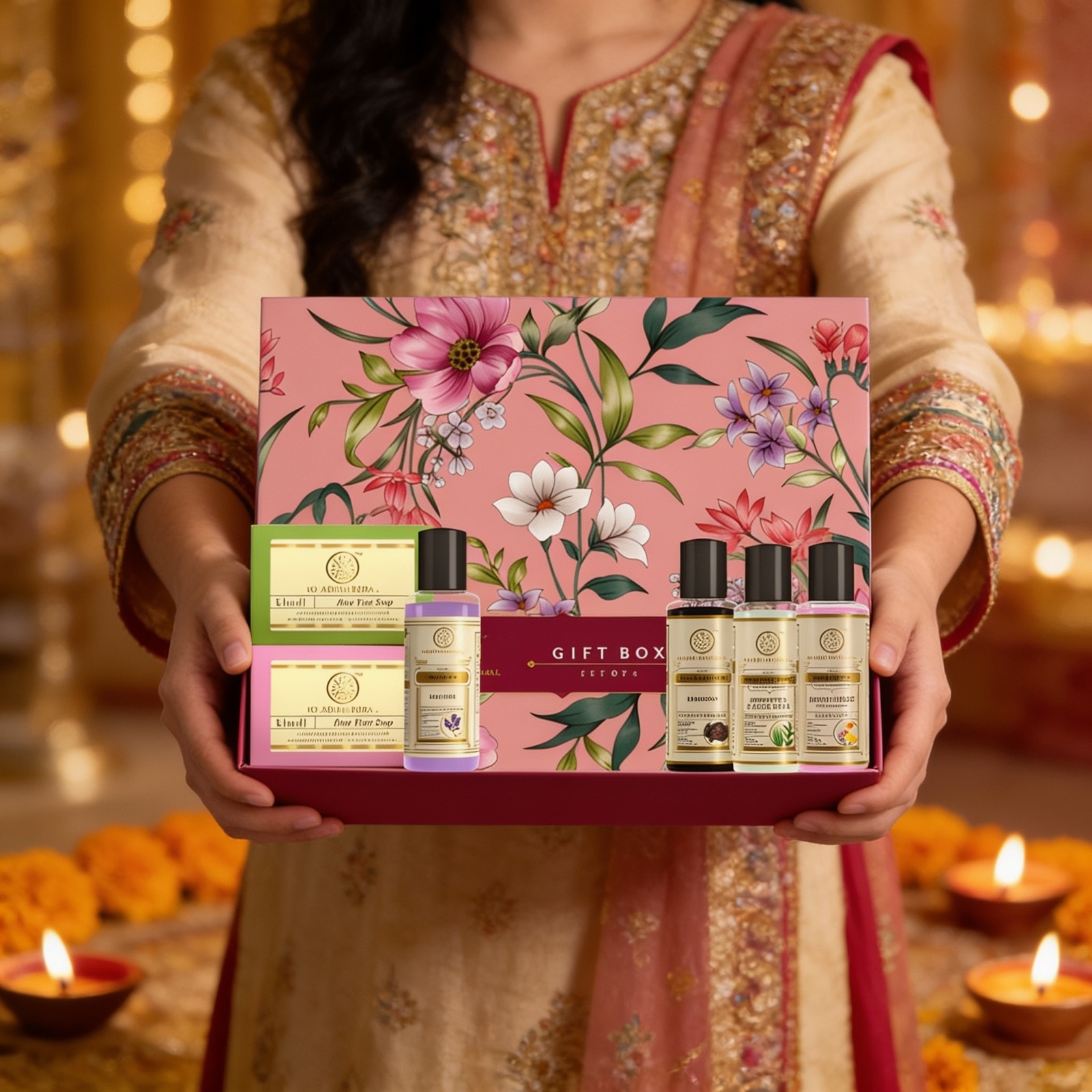Khadi Natural Gift Box Combo Pack Of 6 — corporate gift with your logo | ZYFTT