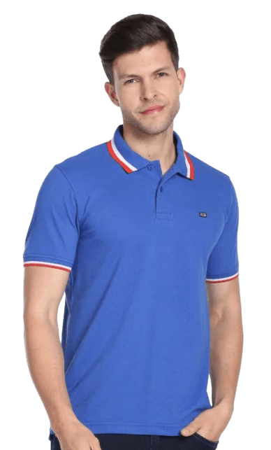 Arrow Polo with Tipping - Royal Blue & White — corporate gift with your logo | ZYFTT