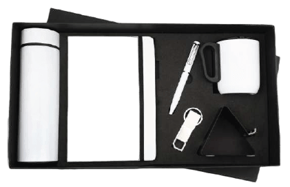 Classic White Executive Gift Set – 5-in-1 Combo — corporate gift with your logo | ZYFTT